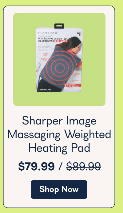 Sharper Image Massaging Weighted Heating Pad