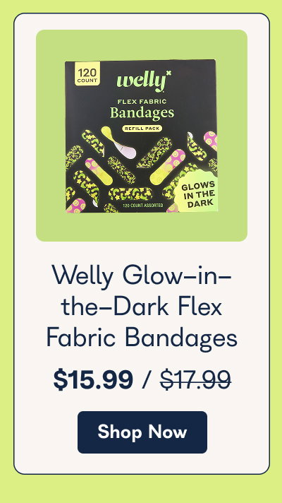 Welly Glow-in- the-Dark Flex Fabric Bandages