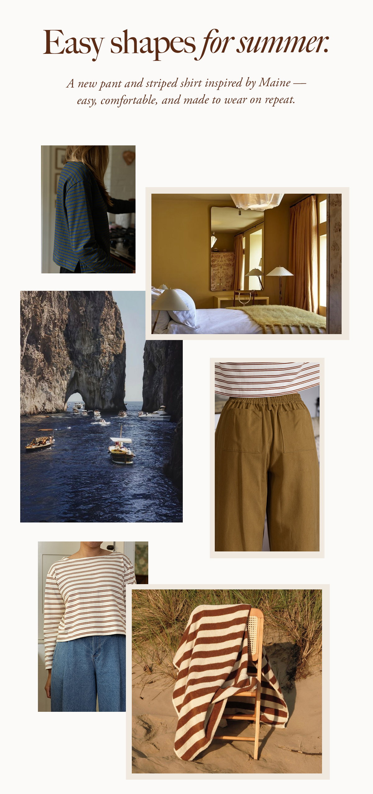 Easy shapes for summer.