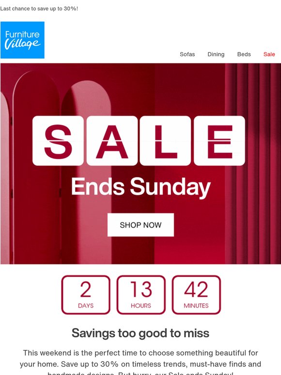 Psst…our Sale ends Sunday ⏰