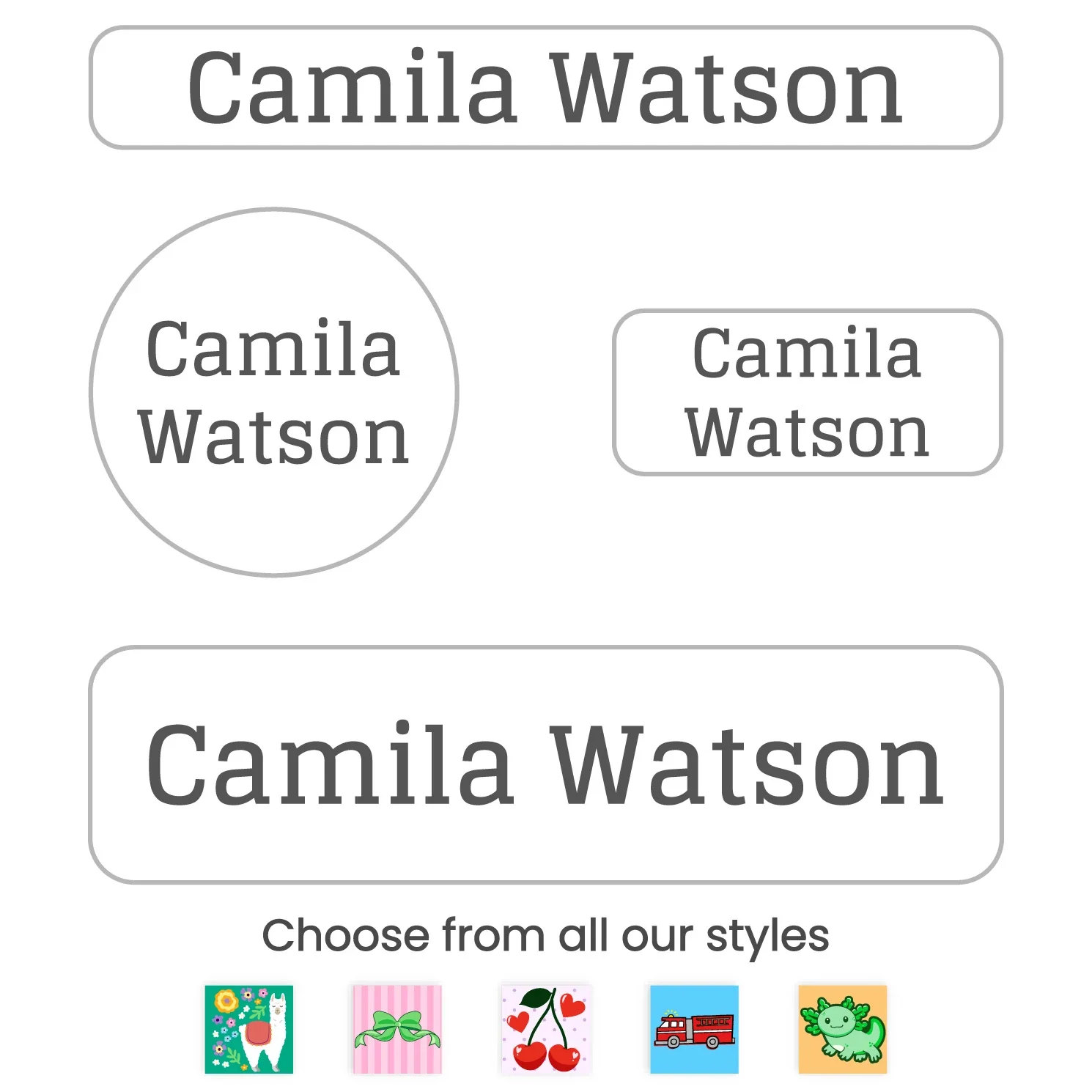 Image of Custom Small Labels Pack