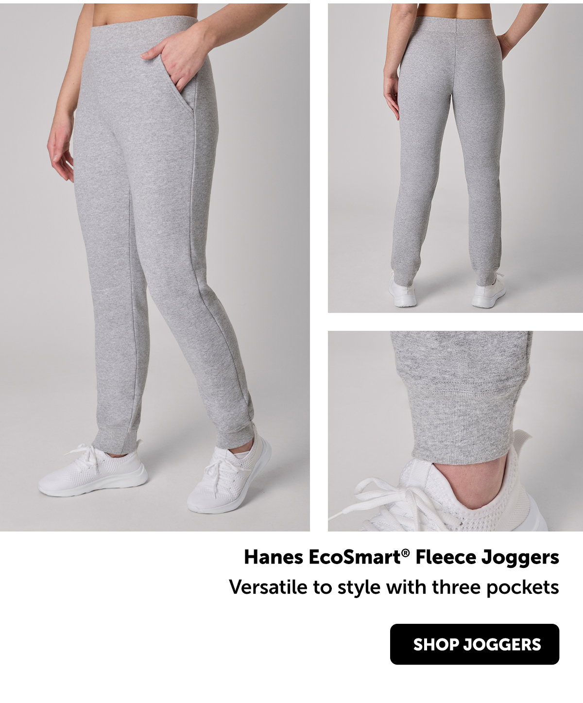 Hanes EcoSmart Women's Fleece Joggers