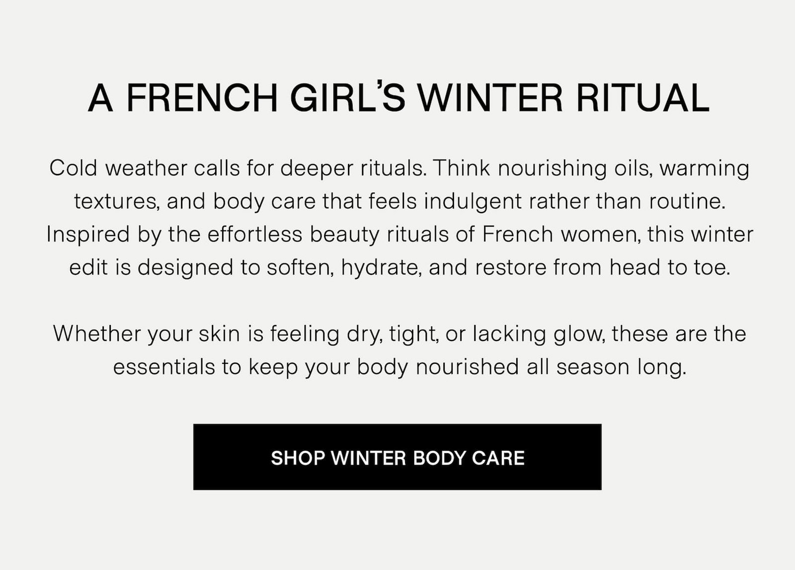 A French Girl's Winter Ritual