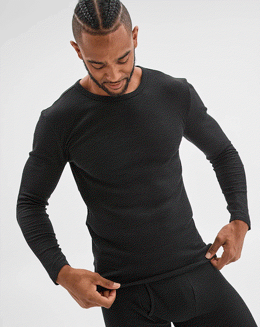 Maxx Australian Cotton blend waffle thermal top