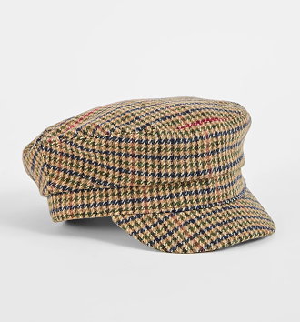 Check baker boy cap
