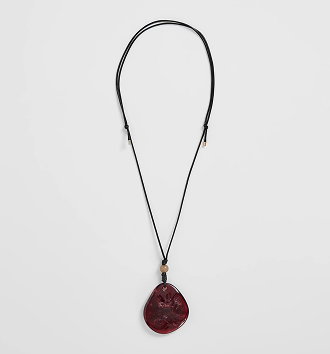 Bead statement pendant necklace