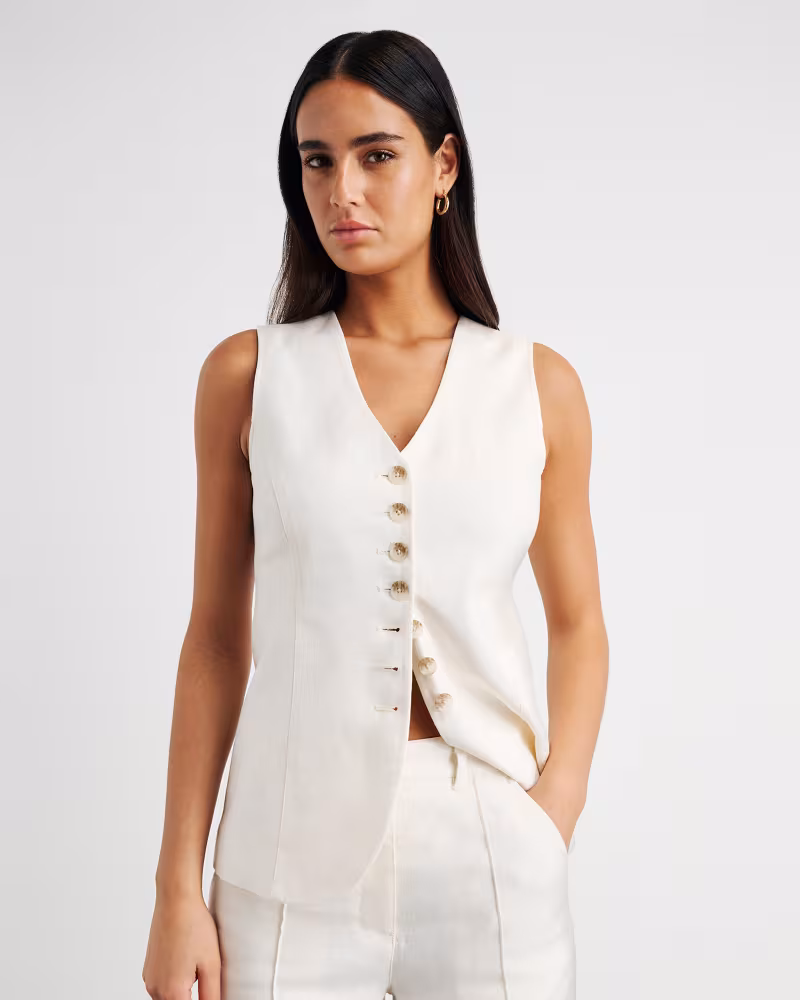 Image of Kayla Linen Vest