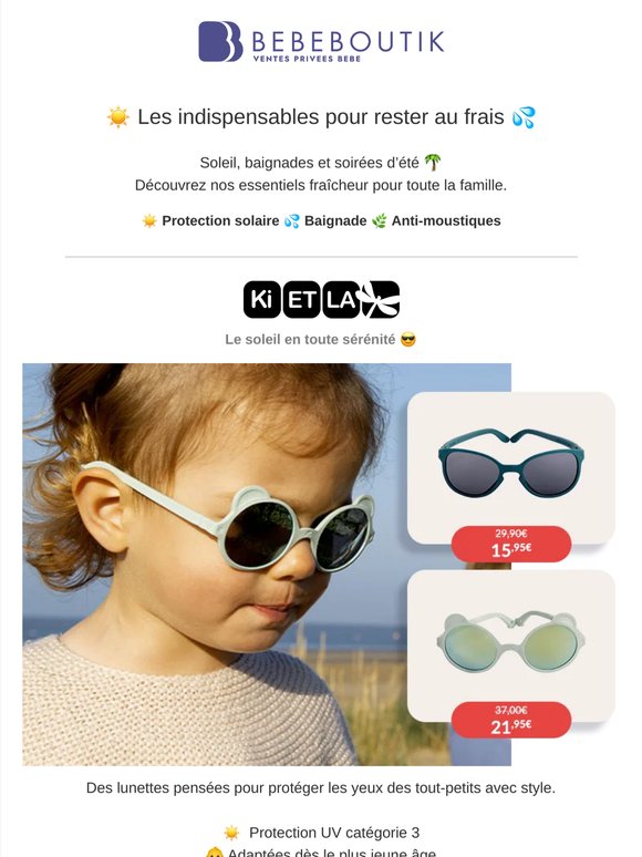 ☀️ La chaleur s’installe : les essentiels pour bébé