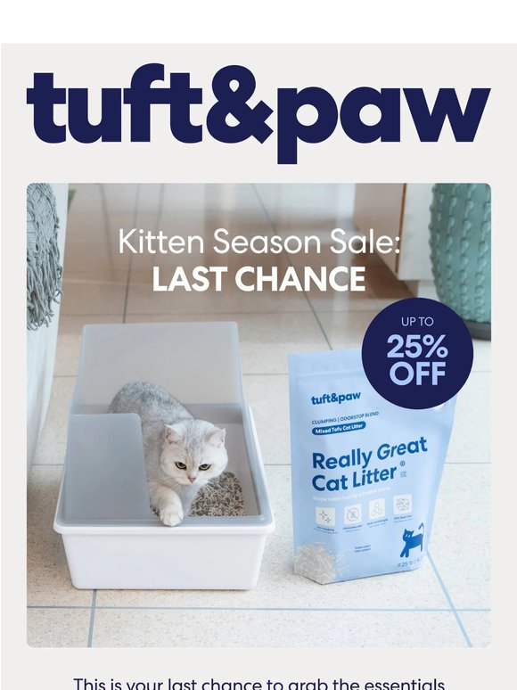 Last call for up to 25% off