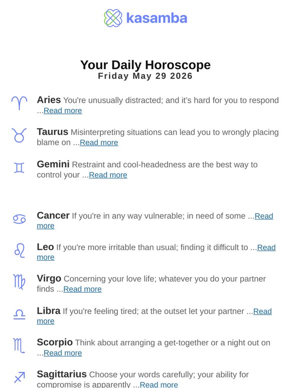 Your Zodiac Daily Forecast 🌟