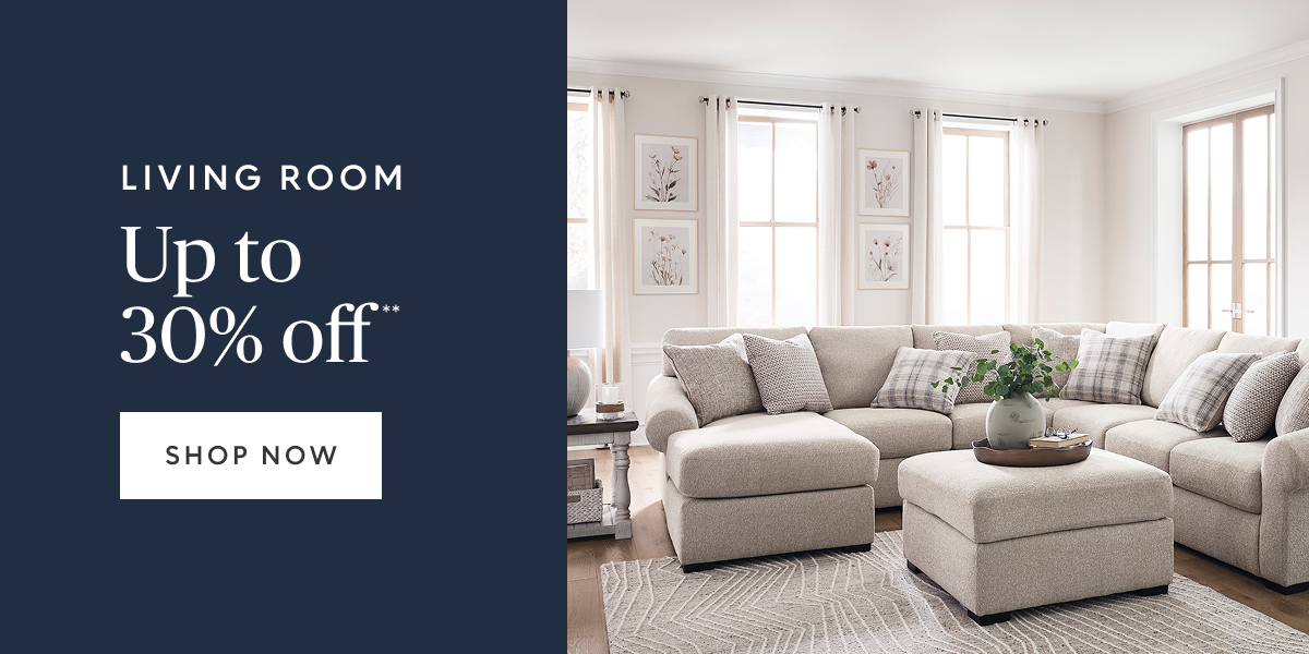 Living room up to 30% off