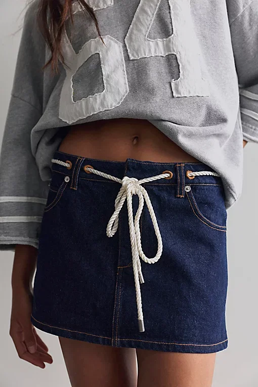 Seroya Nandi Denim Mini Skirt