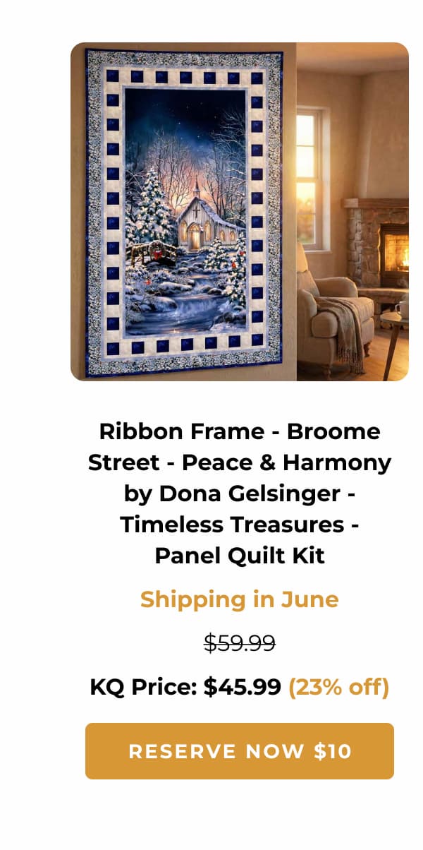 Ribbon Frame Quilt KIt