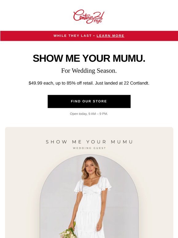 Wedding guest dress? Show Me Your Mumu, $49.99.