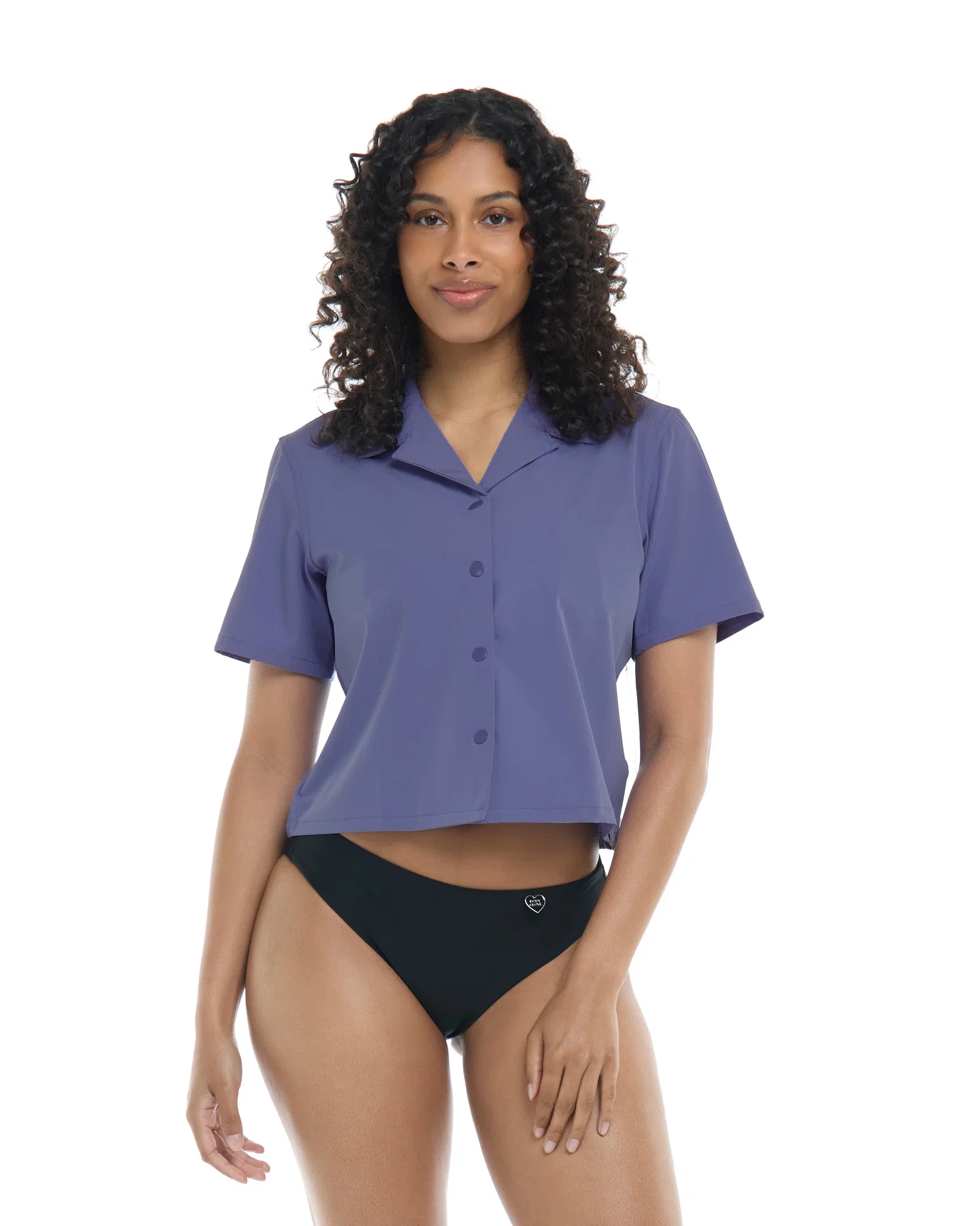 Image of Lalancha Short Sleeve Surf Shirt - Iris