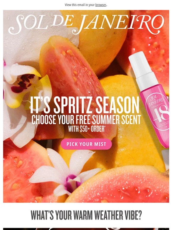 Your next summer scent is free 🩵