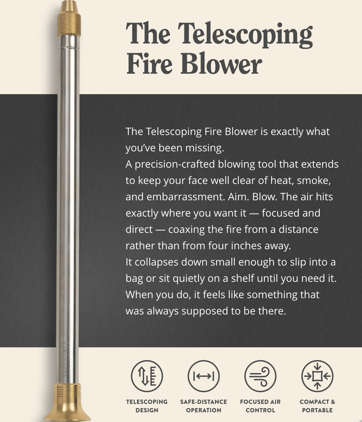 Barebones - Telescoping Fire Blower