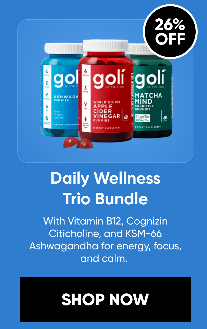 Daily Wellness Trio Bundle. Energy, focus, calm.†