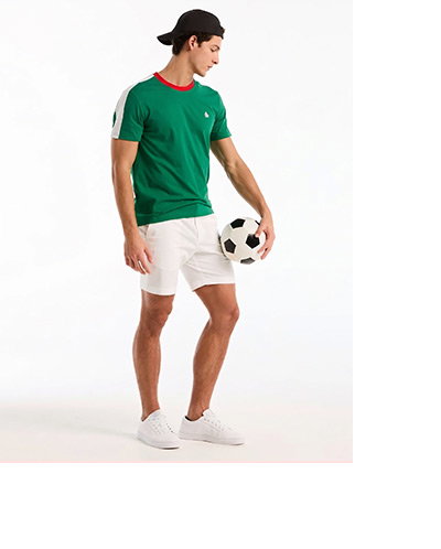 Shop the Color Block Cotton Tee Mexico Edition