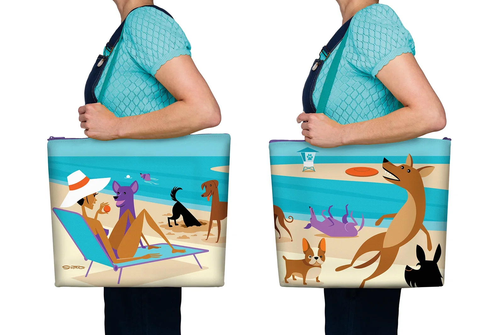 Image of "Dog Beach" Tote Bag