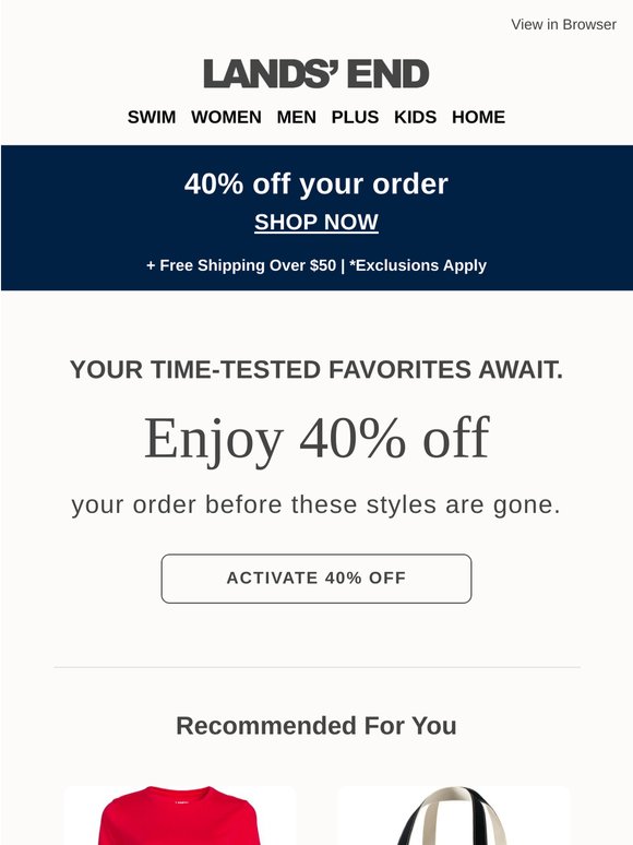 40% off looks you're eyeing