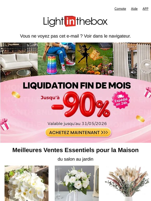 Meilleures ventes d'articles essentiels pour la maison et de vêtements