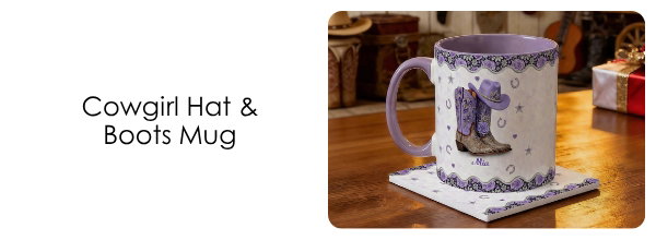 Cowgirl Hat & Boots Mug