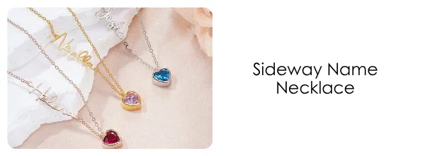 Sideway Name Necklace