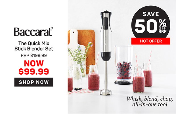 Baccarat The Quick Mix Stick Blender Set