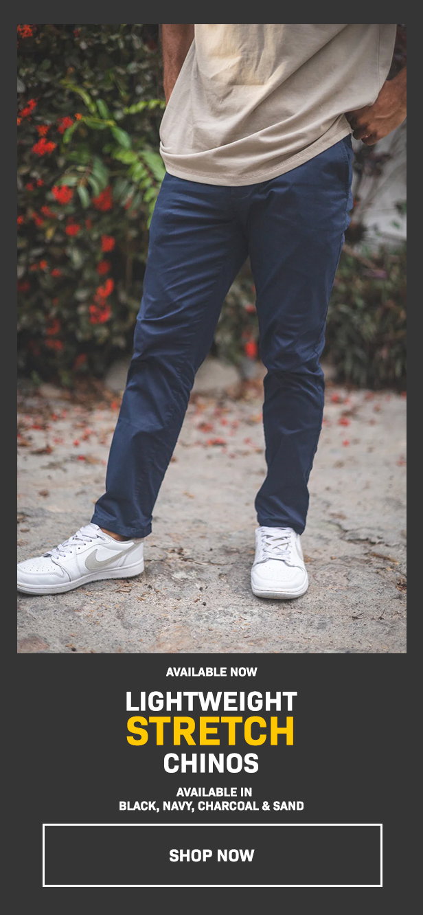 lightweight stretch chino