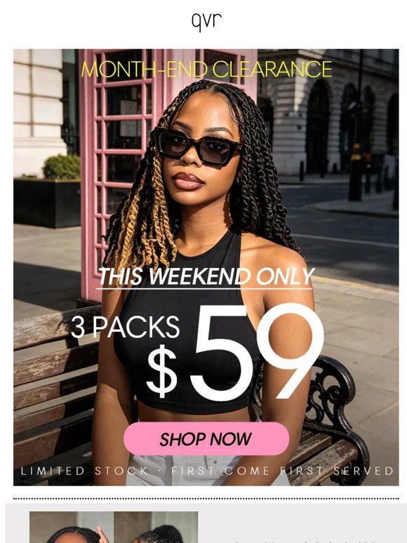 Month-End Clearance 🚨 3 Packs Only $59