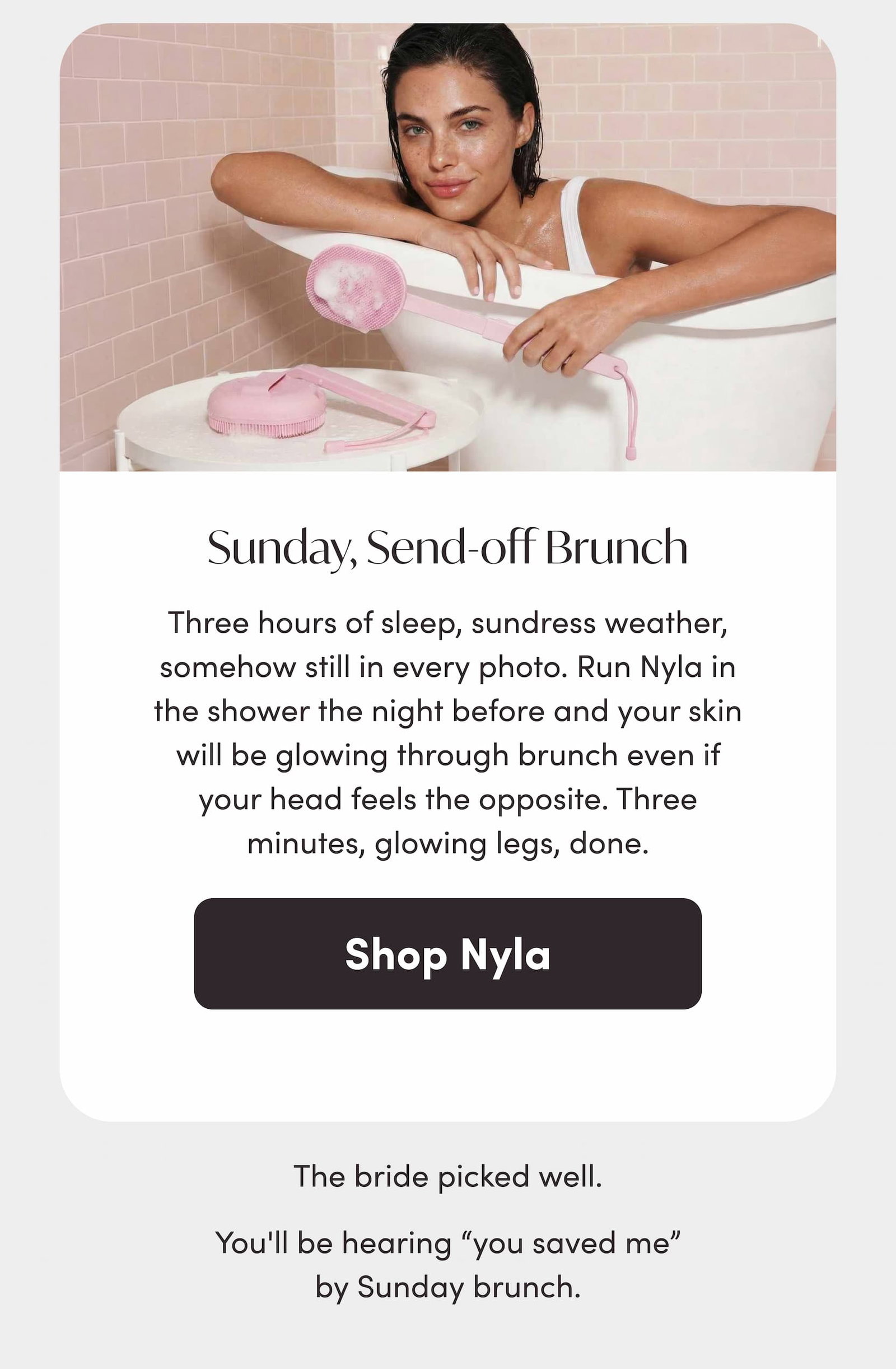 Sunday, send-off brunch