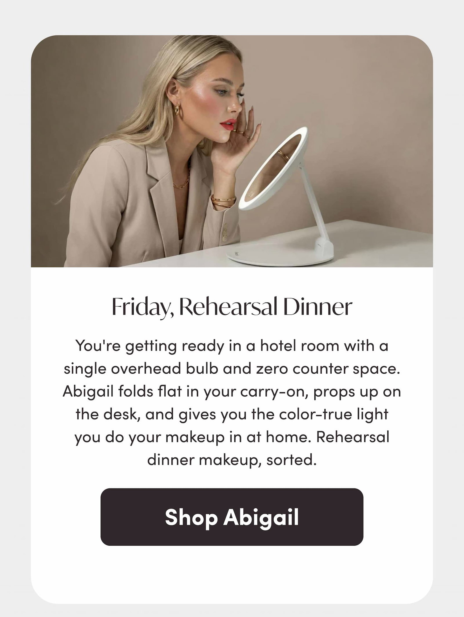 Friday, rehearsal dinner