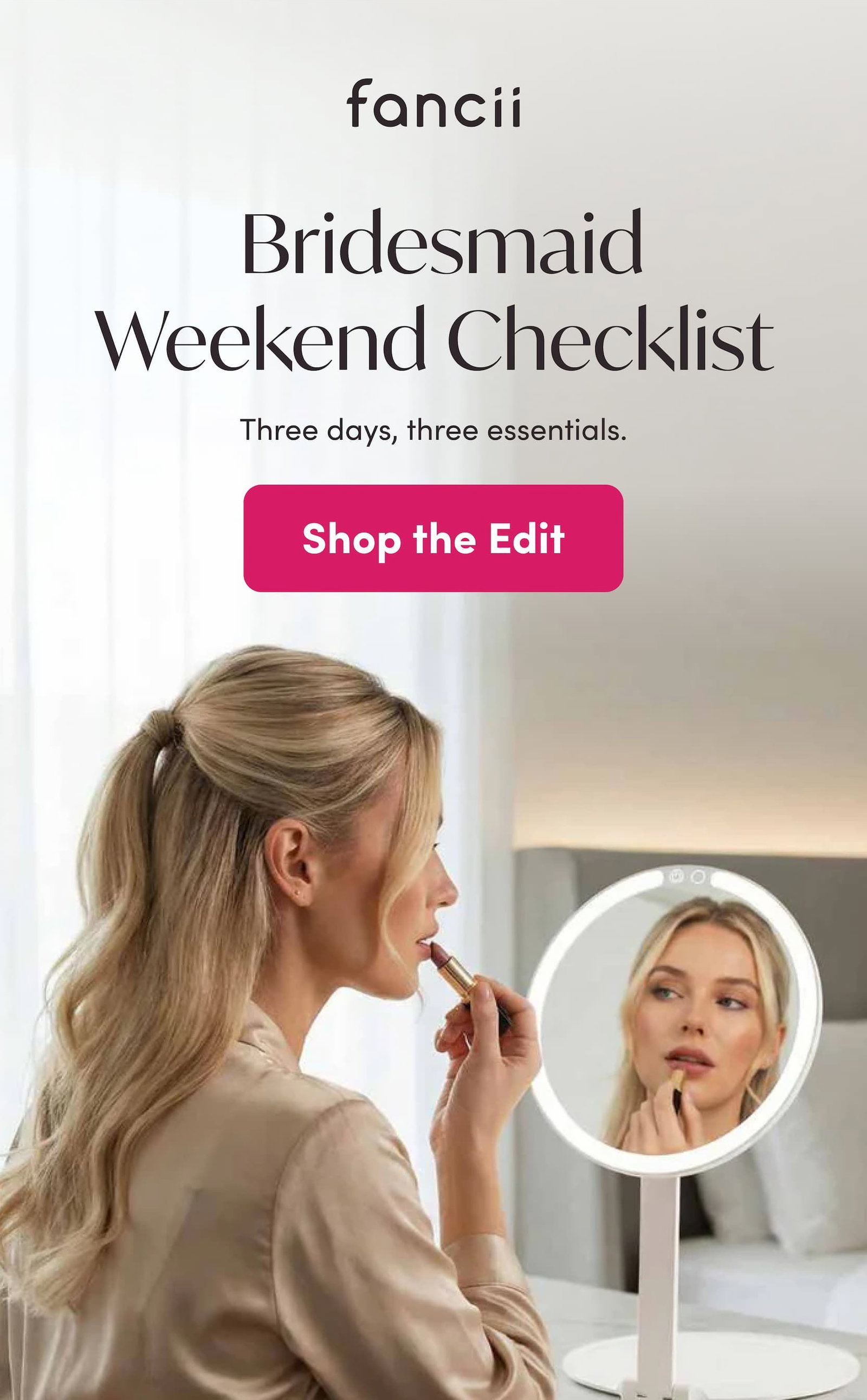 Bridesmaid Weekend Checklist