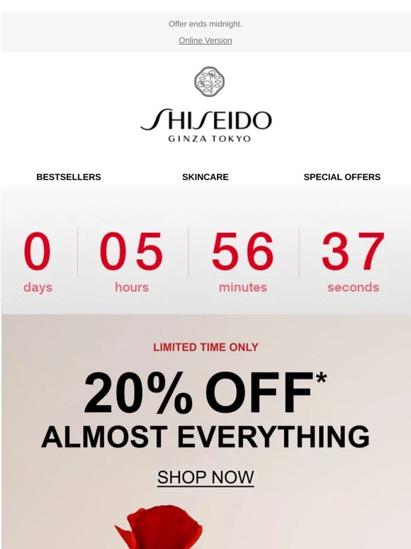Final hours: 20% off.