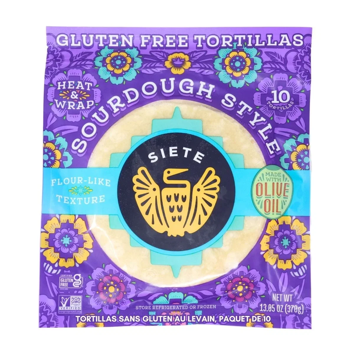 Image of Siete Gluten-free Sourdough Style Tortillas, Pack of 10