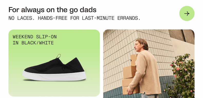 Weekend Slip on in Black/White