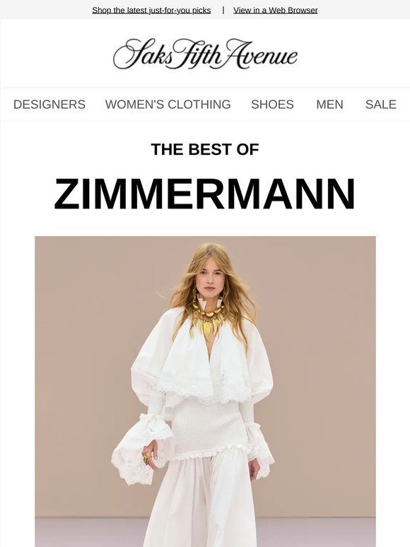 Here are new picks from Zimmermann