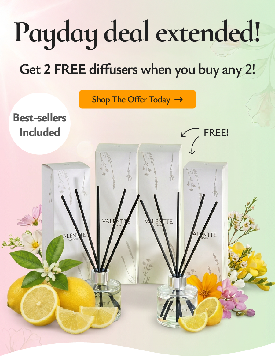 Payday Deal Extended: Get 2 FREE diffusers + save 50% today!