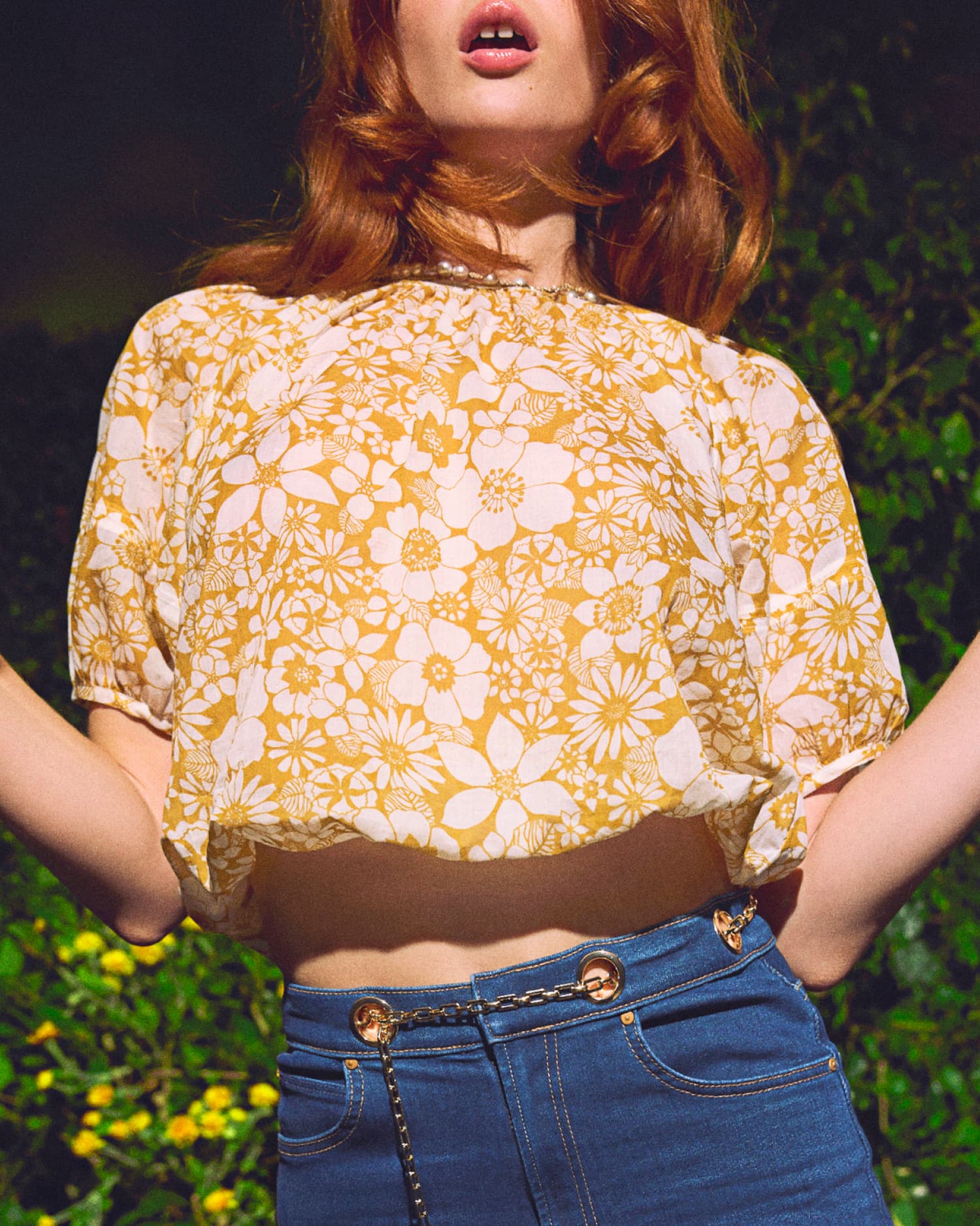 The Party In The Back Shirt in Floral Notes