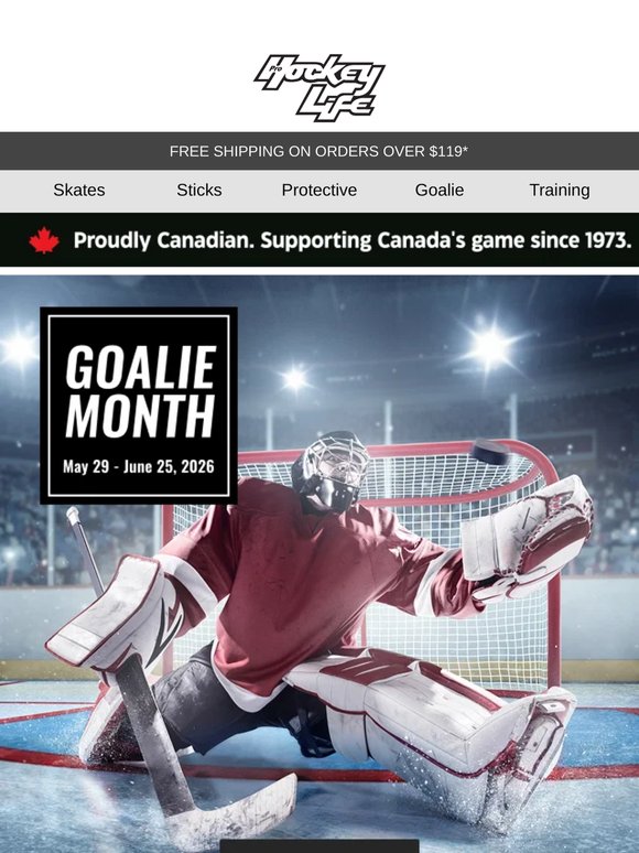 Get 15% OFF the latest goalie gear 🥅