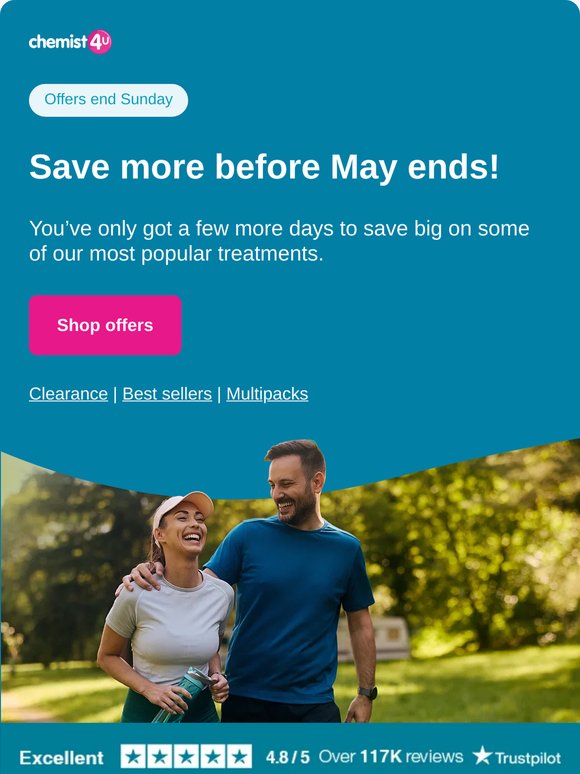Save more before May ends!