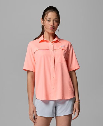 Women's PFG Castback Woven Short Sleeve Shirt