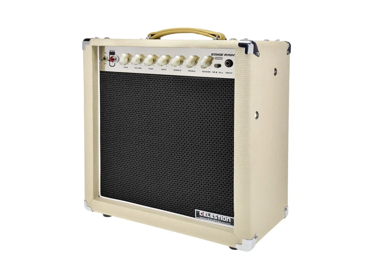 Stage Right by Monoprice 15-Watt 1x12 Guitar Combo Tube Amp with Celestion Speaker and Spring Reverb