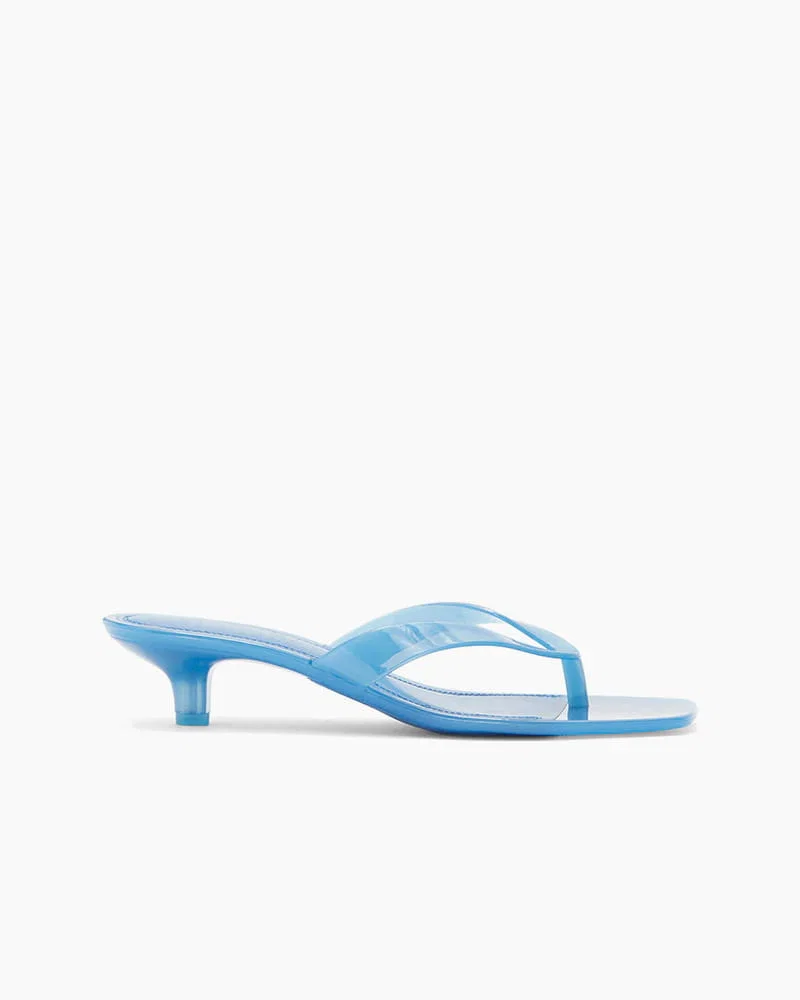 Women’s Transparent Low Heel Flip-Flop Sandals