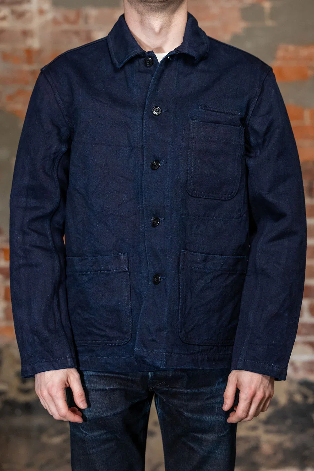 Image of UES Tricotine Euro Jacket - Indigo