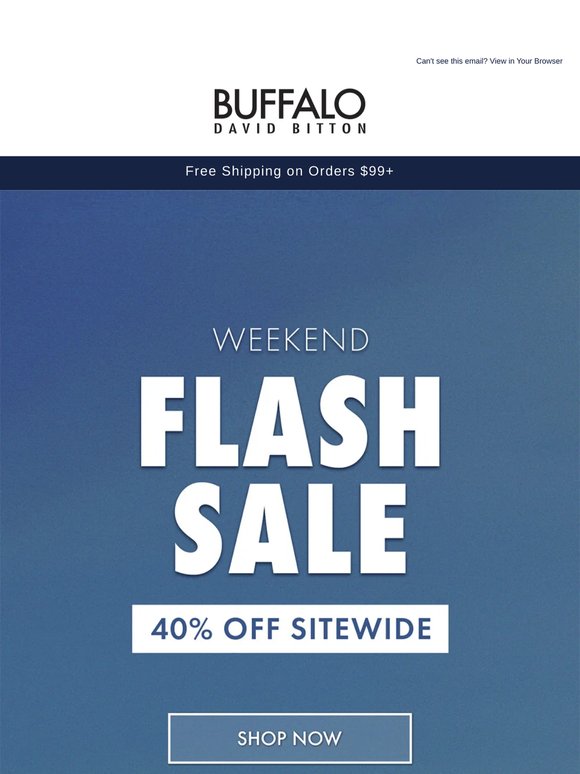 This Weekend ONLY! 40% Off Everything