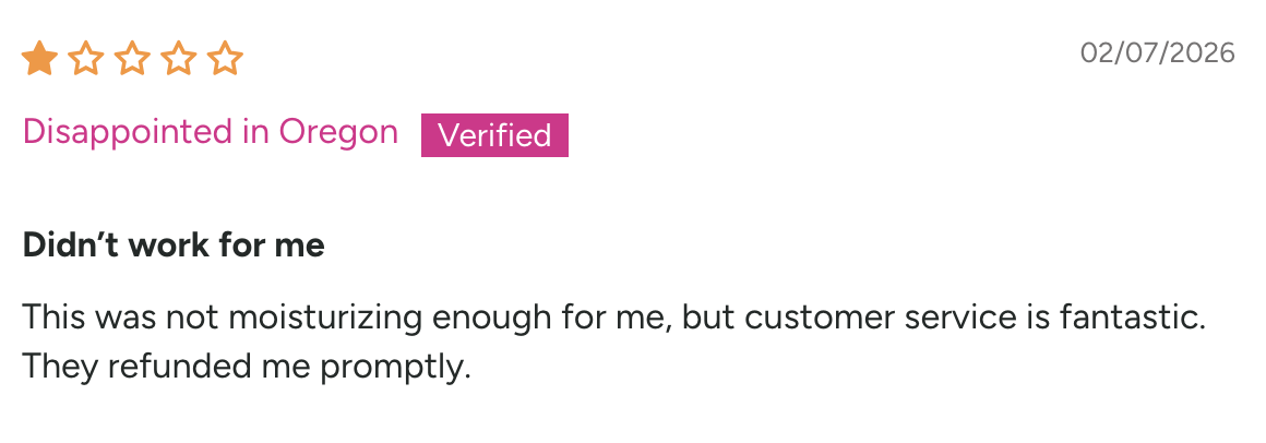 Review 5 - didn't work