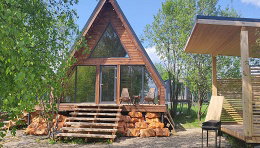 Аренда домиков с сеансом в СПА-бассейне с джакузи от Shapkin Glamping