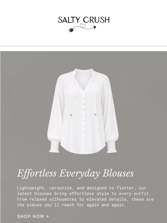 We didn't expect these blouses to sell this fast